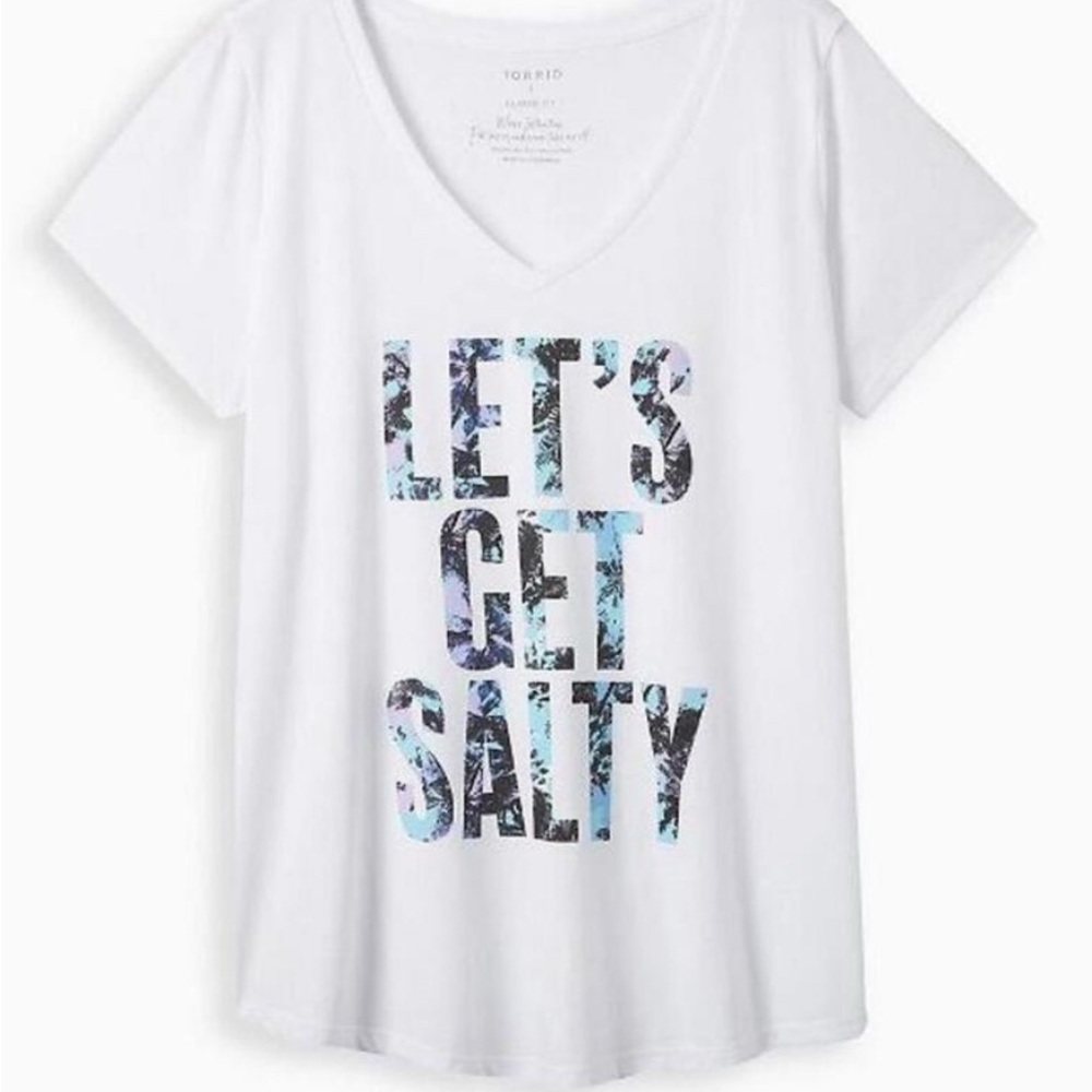 Torrid White Tee with Graphic Print